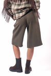 Bermuda Sartoriali Verde Militare con Cintura donna Miss love - 3
