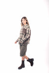 Bermuda Sartoriali Verde Militare con Cintura donna Miss love - 5