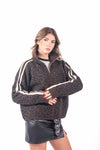 Maglia Pullover Maculata con Zip donna Miss love - 1