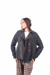 Giaccone Corto Doppiopetto Grigio donna Miss love - 1