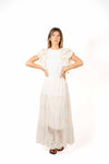 Gonna Lunga in Pizzo con Ricami Panna donna Miss love - 1