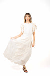 Gonna Lunga in Pizzo con Ricami Panna donna Miss love - 2