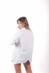 Camicia Bianca Oversize Asimmetrica donna Miss love - 3