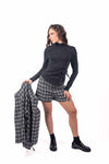 Shorts Sartoriali in Tweed Bianco/Nero donna Miss love - 6