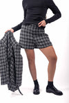 Shorts Sartoriali in Tweed Bianco/Nero donna Miss love - 1