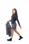 Shorts Sartoriali in Tweed Bianco/Nero donna Miss love - 4