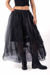 Gonna Lunga in Tulle Nero a Strati donna Miss love - 1