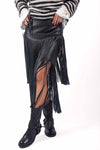 Gonna Midi in Ecopelle con Frange Multilivello donna Miss love - 4
