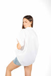 Camicia Bianca con Applicazioni Jewel donna Miss love - 3