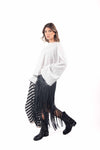 Gonna Midi in Ecopelle con Frange Multilivello donna Miss love - 6
