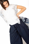 T-shirt con Maniche Ricamate donna Miss love - 1