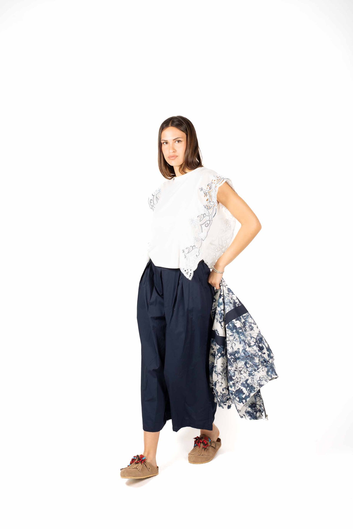 T-shirt con Maniche Ricamate donna Miss love - 5