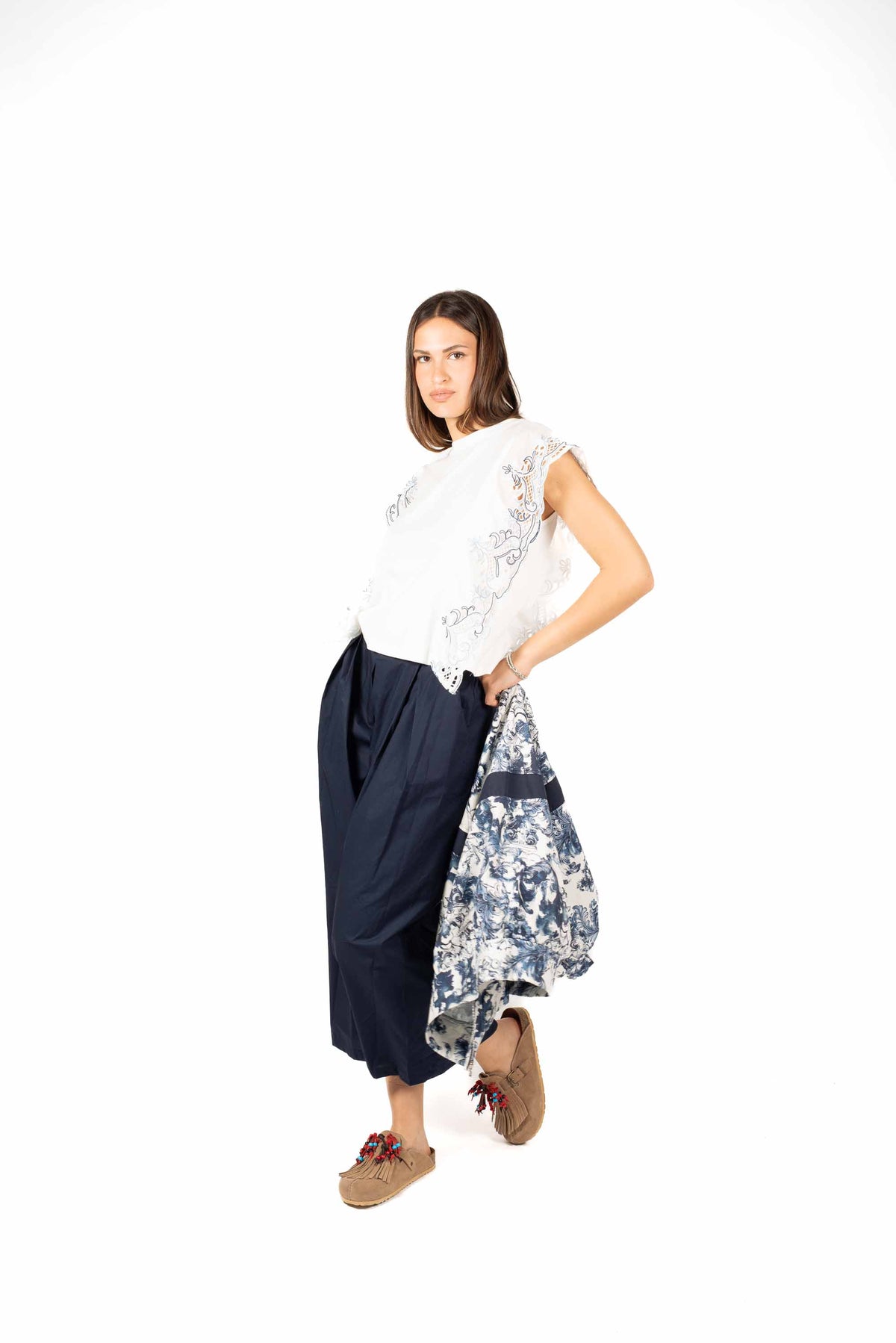 T-shirt con Maniche Ricamate donna Miss love - 3