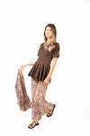 Pantaloni Palazzo Stampa Etnica donna Miss love - 3