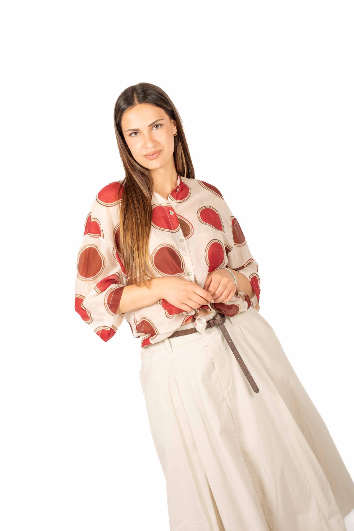 Camicia Stampata Semitrasparente donna Miss love - 4