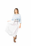 Gonna Midi Bianca con Cintura donna Miss love - 4