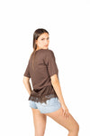 Shorts Denim con Borchie donna Miss love - 4