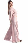 Felpa Cropped Stripes Rosa donna Tensione in - 3