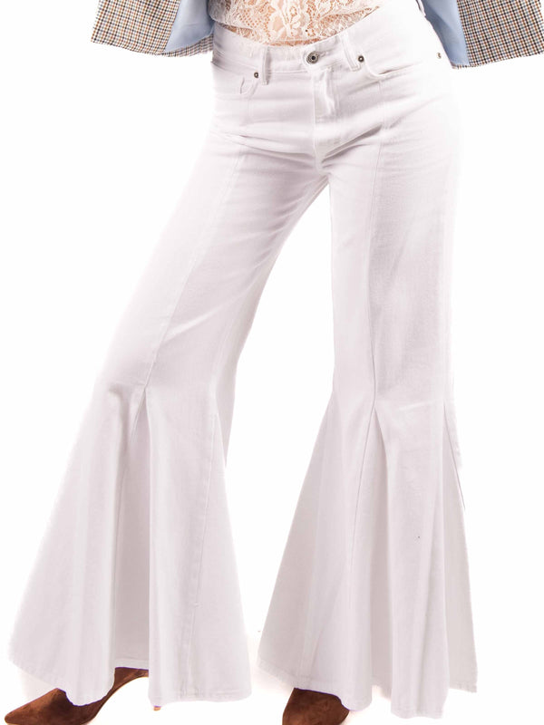 Jeans Flare Bianco da donna Maryley