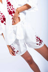 Short con Ricami e Volant donna Tensione in - 1