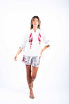 Short con Ricami e Volant donna Tensione in - 5