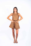 Top Cropped a Righe donna Tensione in - 3