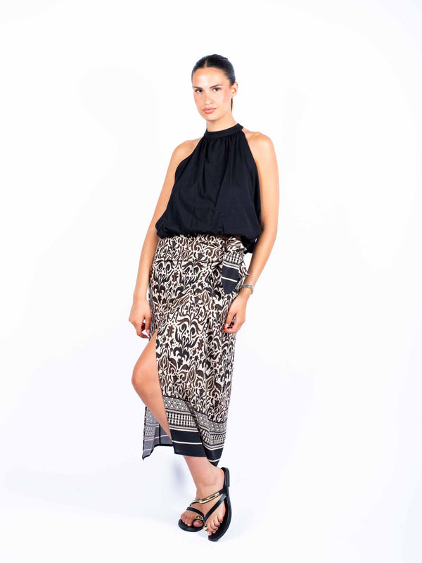 Top Halter Nero da donna Tensione in