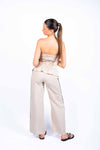 Completo Misto Lino Beige donna Tensione in - 3