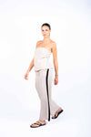 Completo Misto Lino Beige donna Tensione in - 4