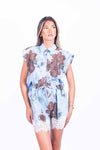 Camicia con Stampa Coordinata donna Miss love - 1