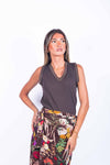Top con Dettagli Combinati Cioccolato donna Miss love - 1