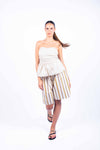 Bermuda a Righe con Cintura donna Miss love - 2