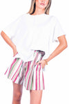 T-shirt Oversize con Cucitura Strutturata donna Miss love - 4