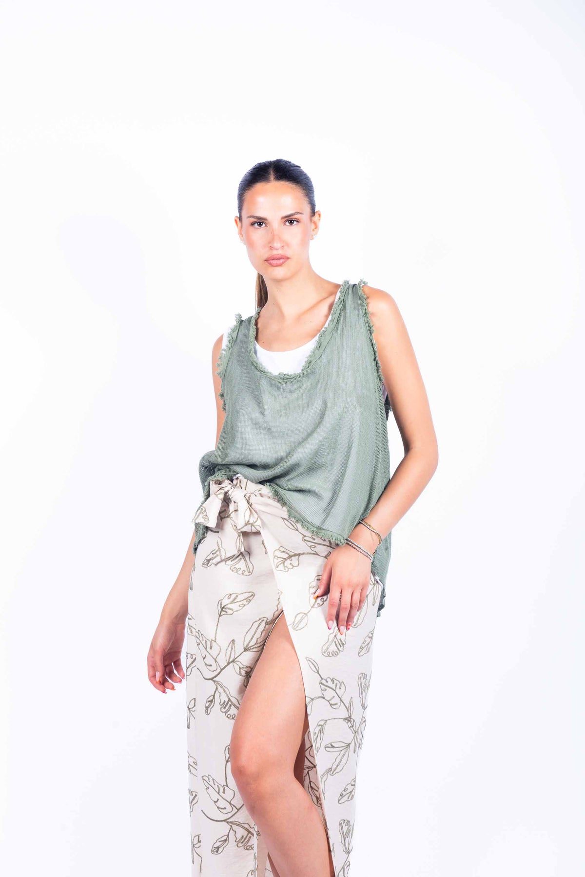 Top Doppio con Frange donna Miss love - 5