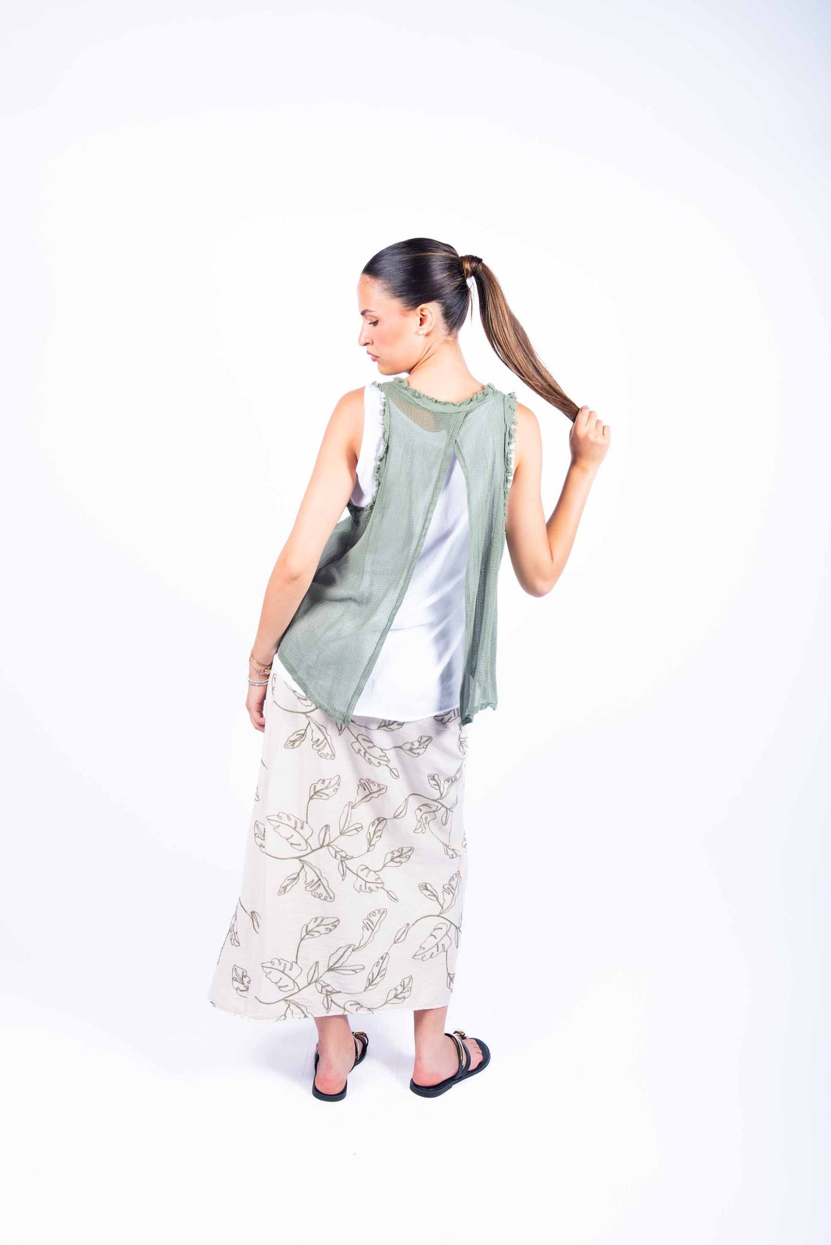 Gonna Pareo Midi con Ricami donna Miss love - 2