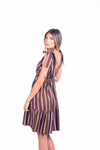 Abito Corto a Righe con Fiocchi donna Miss love - 4