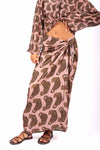 Gonna Pareo Stampa Animalier donna Tensione in - 1