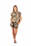 Camicia Camouflage con Applicazioni donna Tensione in - 4