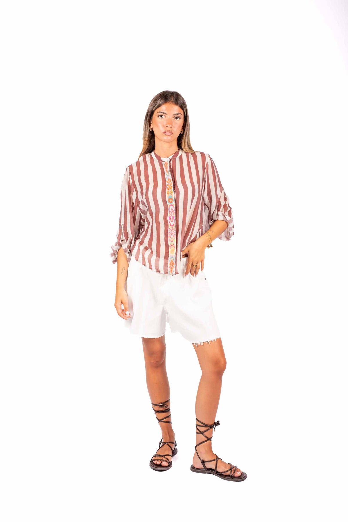 Shorts in Denim Bianco donna Tensione in - 2