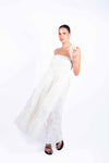 Abito Lungo Ricamato Panna donna Miss love - 5