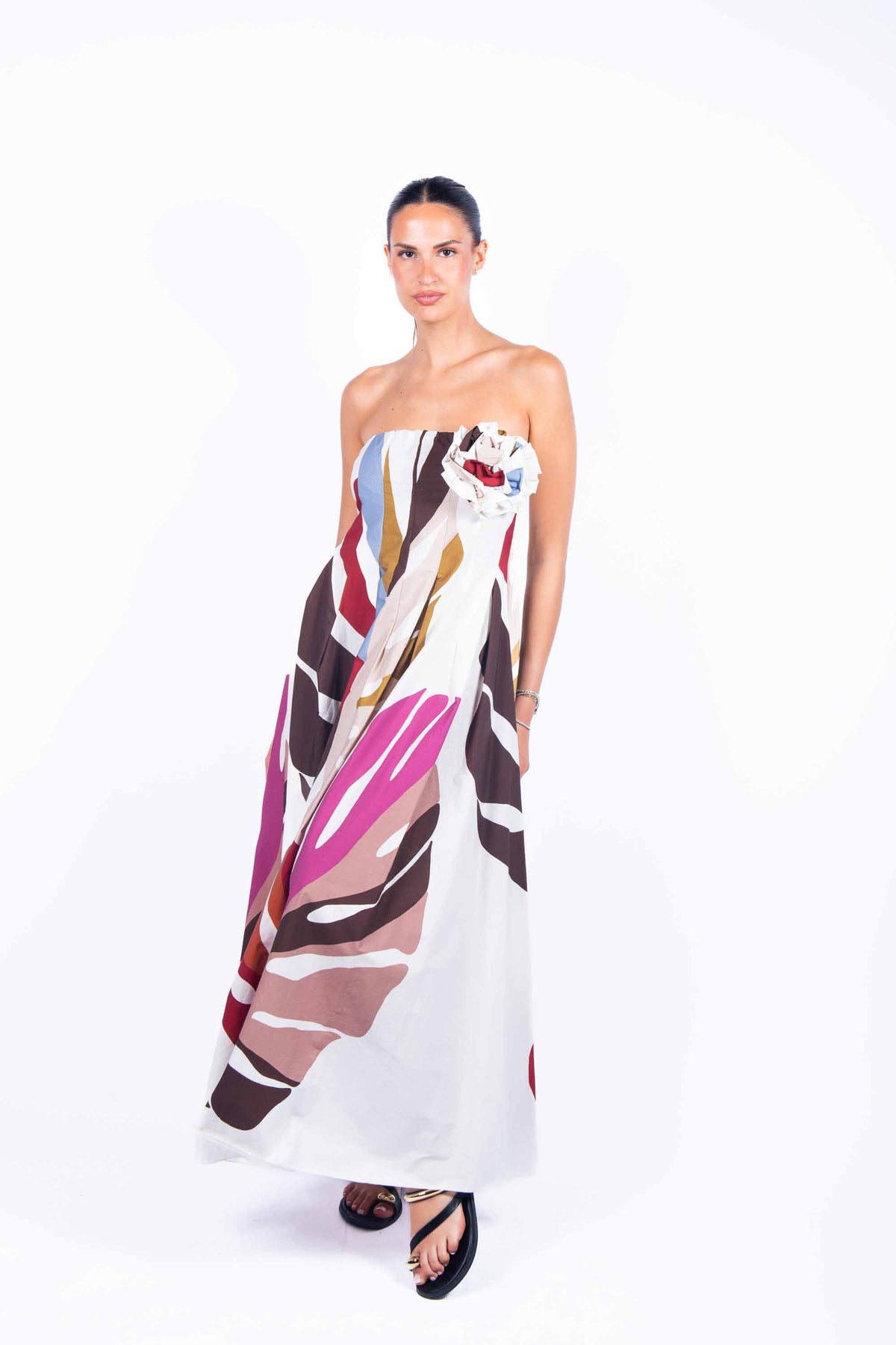 Abito Lungo Stampato donna Miss love - 1