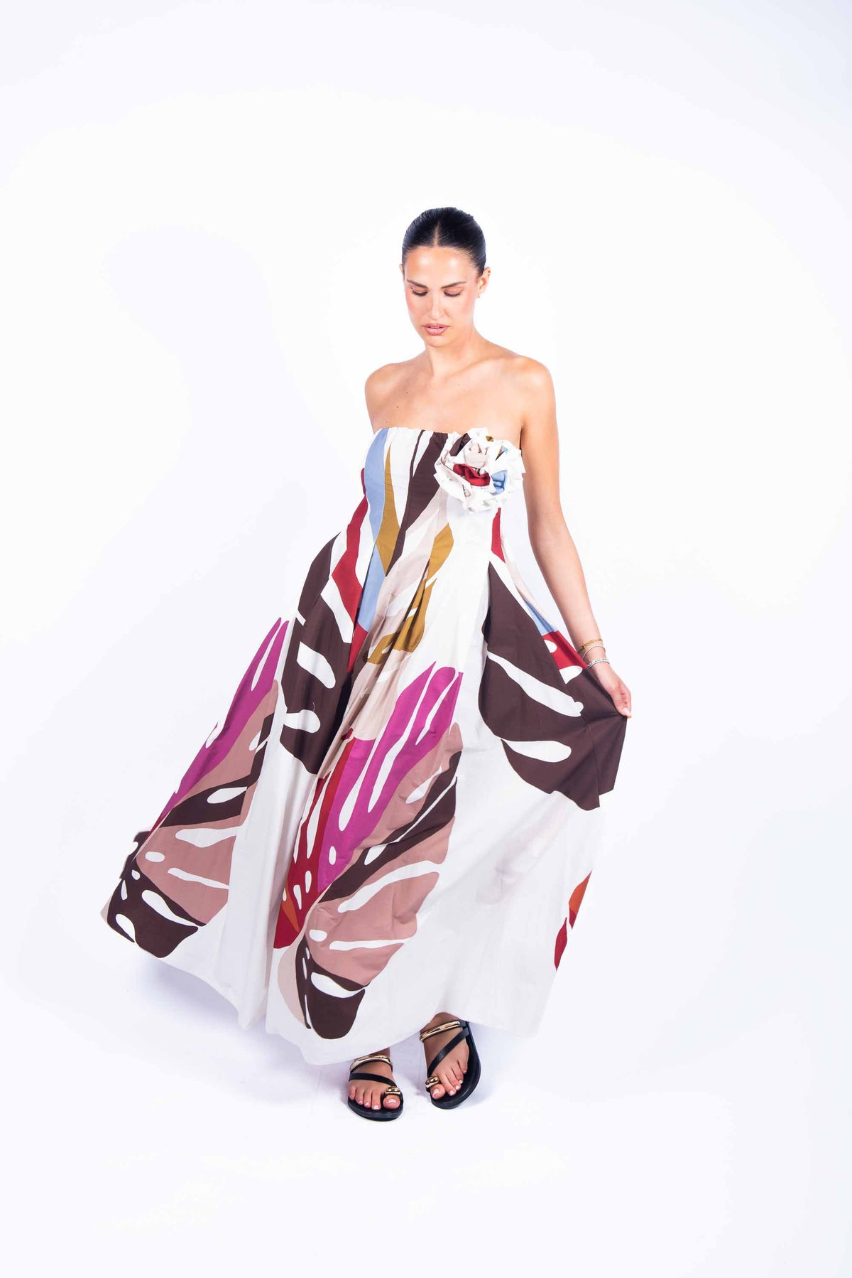 Abito Lungo Stampato donna Miss love - 4