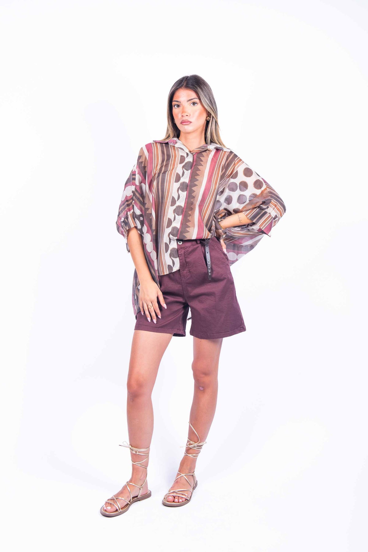 Camicia Oversize Stampata donna Miss love - 1