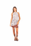 Top Fluido Halter donna Tensione in - 5
