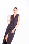 Abito con Nodo Cioccolato donna Miss love - 5