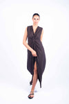 Abito con Nodo Cioccolato donna Miss love - 4