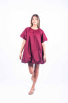 Abito Mini a Palloncino Bordeaux donna Miss love - 4