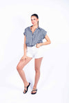 Camicia Vichy Oversize donna Miss love - 1