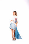 T-Shirt Oversize Stampa “Sardina” donna Tensione in - 1