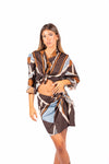 Camicia Semitrasparente Fantasia donna Tensione in - 1